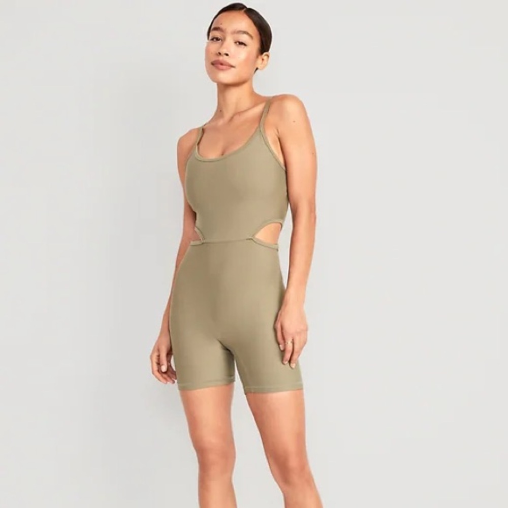 Old Navy Olive Green Cut Out Onsie